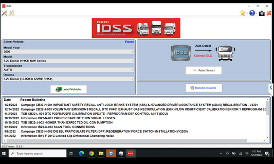 Isuzu US-IDSS – Dealer Diagnostic Software for Isuzu Trucks (2025)