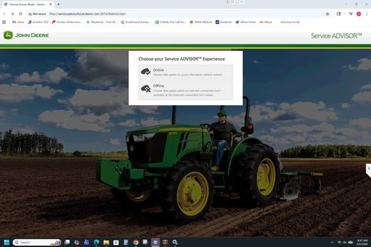John Deere Service Advisor 5.4Offline AG + CF Last one